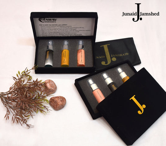 Pack of 3 Premium Velvet Box Packing J Dot Perfume Testers 30 ML