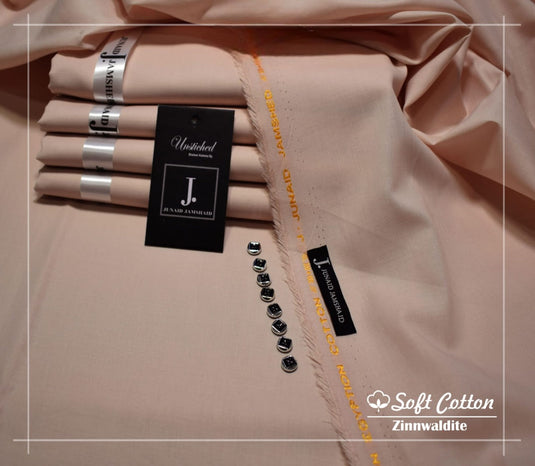 J. Egyption Soft Cotton Unstitched Suit for Men | Zinnwaldite